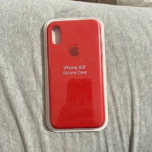iPhone XS Red Silicone Case
